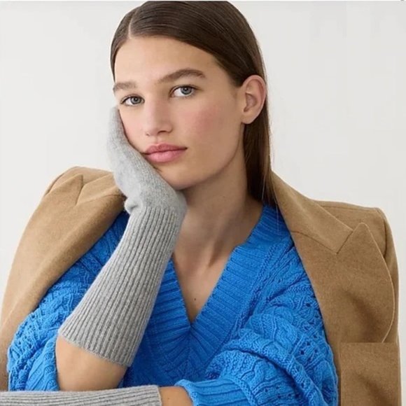 J. Crew Cashmere touchscreen gloves Natural - Picture 2 of 6